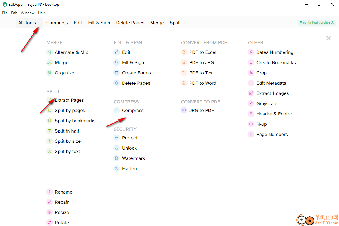 sejda pdf desktop(多功能PDF管理軟件)