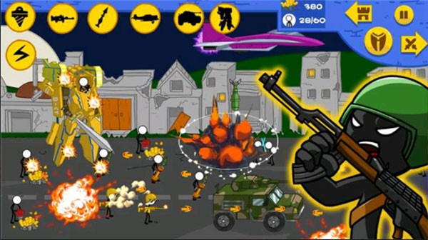 火柴人现代全面战争手游(Stickman War Simulator：Modern)