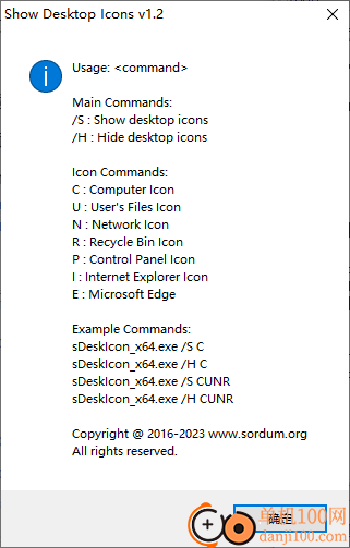 Show Desktop Icons(显示桌面图标)