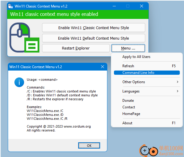 Windows 11 Classic Context Menu(经典版上下文菜单)