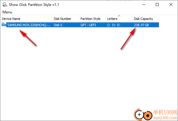 Show Disk Partition Style(显示磁盘分区样式)