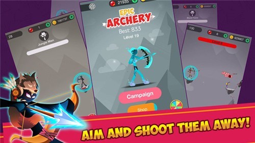 火柴人史诗弓箭手游戏(Stickman Epic Archer)