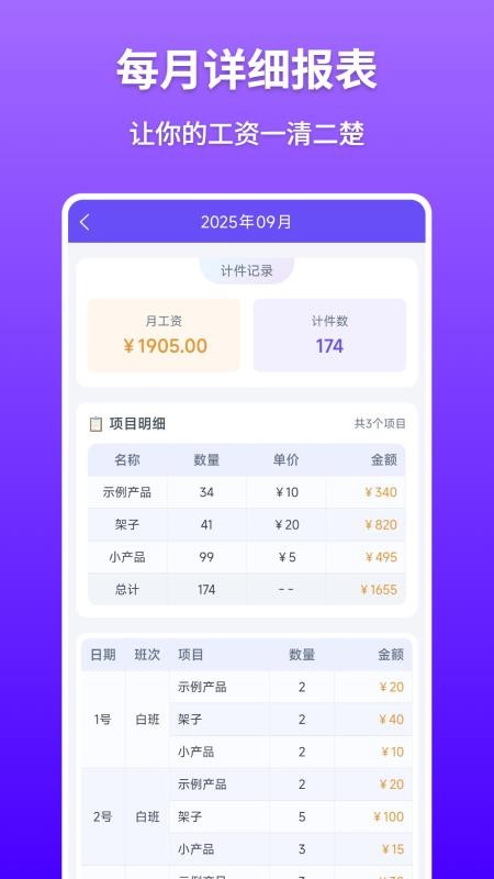 计件记录手机版v1.0.0(2)