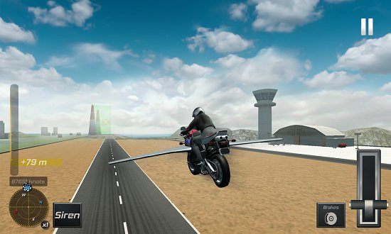 Ϸ( Flying Police Bike Simulator) v1.1 ׿ 3