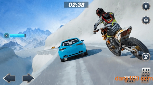 雪地摩托大赛官方版(Mountain Bike Snow Moto Racing)(2)