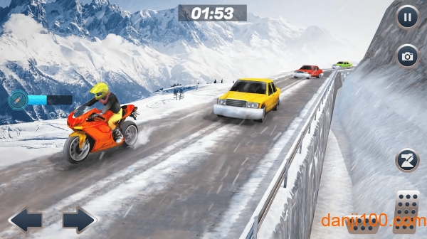 雪地摩托大赛官方版(Mountain Bike Snow Moto Racing)(3)