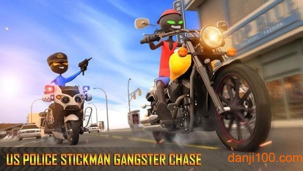 火柴人警察摩托追逐2020手游(Police Stickman Motor Bike Chase)v1.7 安卓版 1