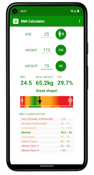 BMI体重指数计算器(BMI Calculator)v2.10 安卓手机版 3