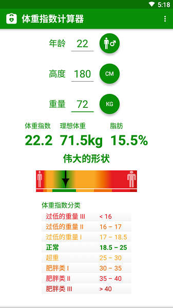 体重指数计算器app