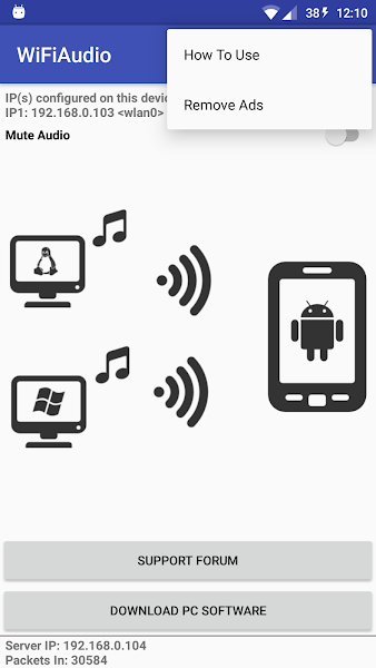 WiFiAudio Apk(wireless speaker for android) v2.0 ׿ 0