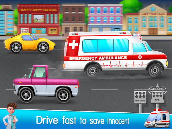 ȻҽҽԺ(Kids Ambulance Rescue Driving) v1.0.7 ׿0