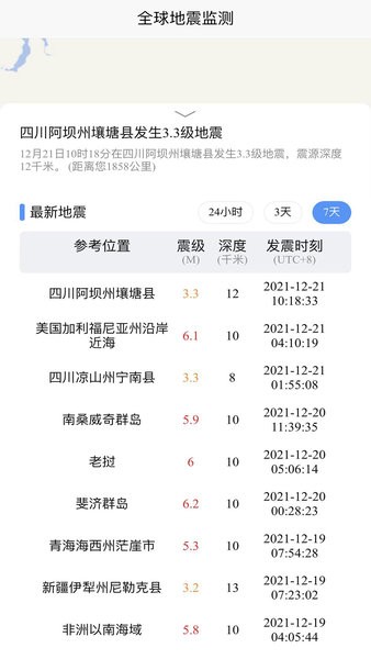 全球地震监测Appv1.0.0 安卓版 1