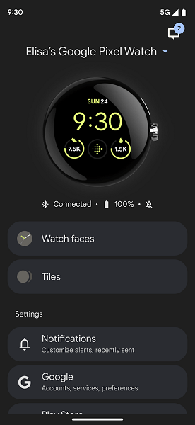 Google Pixel Watch app(2)
