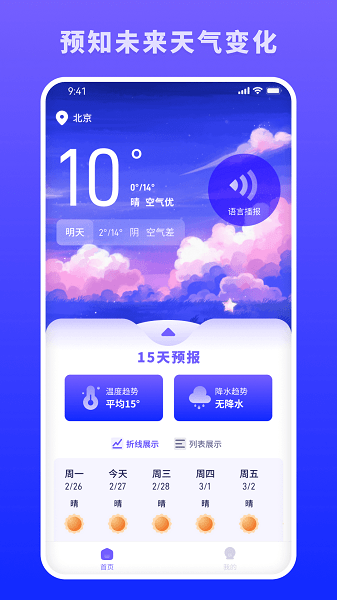 蜜秘天气app