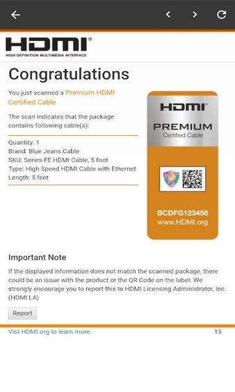 HDMI cable certification app v8.2.10 ׿ 3