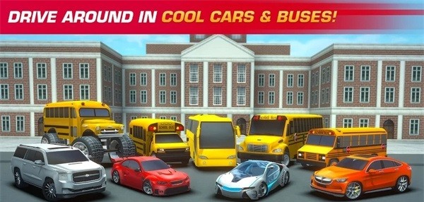 高中校車模擬器游戲(School Bus Simulator Driving)v4.7 安卓版 2