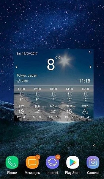 三星自带天气app(1)