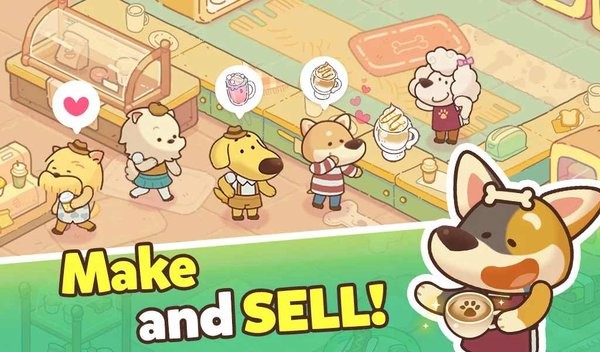 狗狗咖啡馆大亨无广告(Dog Cafe Tycoon)v1.0.03.01 安卓版 4