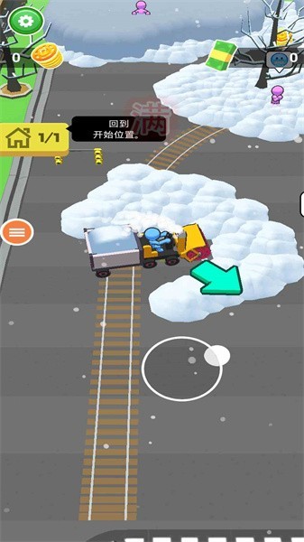雪地挖掘机救援行动游戏(4)