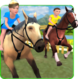 ͯɽģ(Kids Mountain Horse Rider Race)
