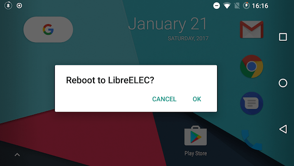 Reboot to LibreELEC app v1.1 ׿ 0