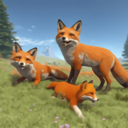 虚拟北极狐家庭模拟器(Virtual Arctic Fox Family Sim)