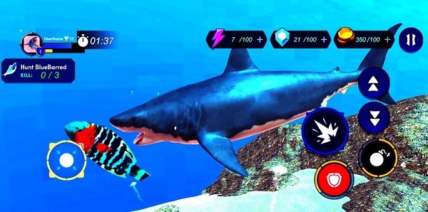 鲨鱼猎人模拟器游戏(Shark Hunter Simulater)v1.2 安卓版 1