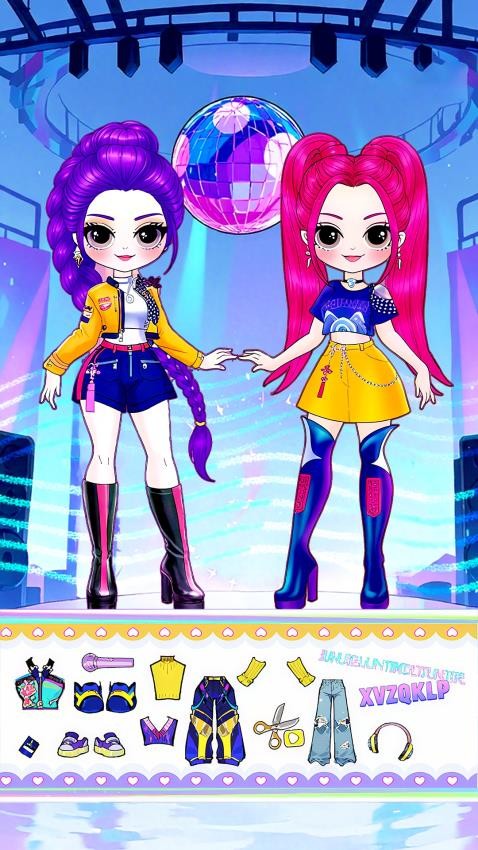 贴纸女生装扮游戏v1.0 2