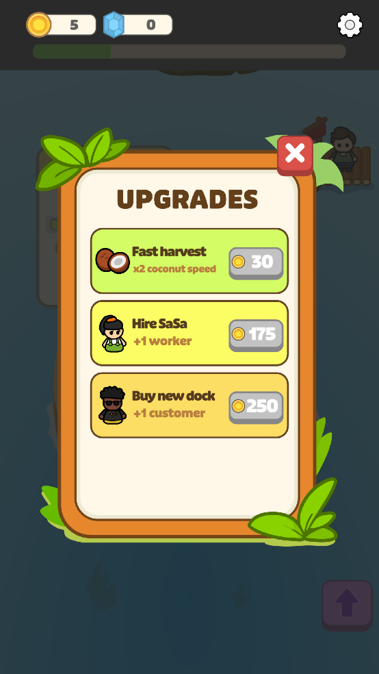 闲置椰子岛游戏(Idle Coconut Island)v1.0.4 1