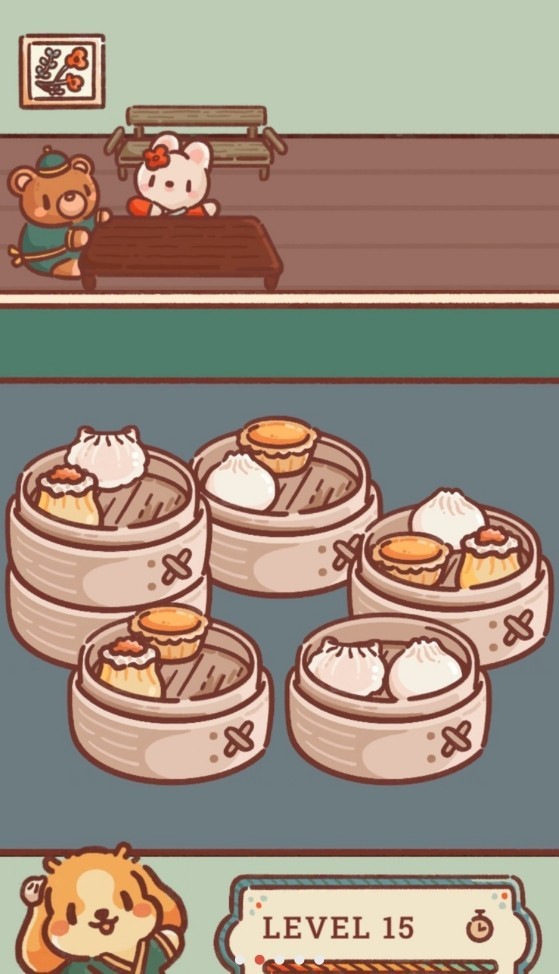 狗狗热气腾腾的配对游戏