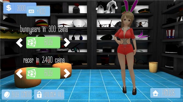 虚拟女友模拟器游戏(Anime Island: Waifu Simulator)