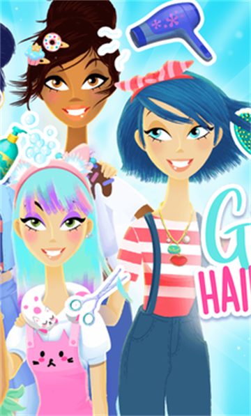 女孩美发沙龙2游戏(Girls Hair Salon 2)