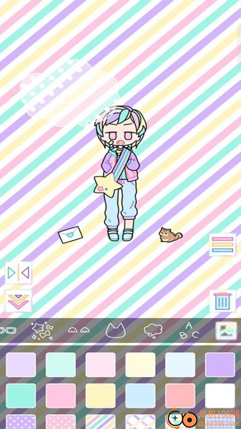 樱花下的可爱女生手游