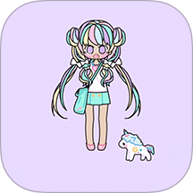 樱花下的可爱女生手游