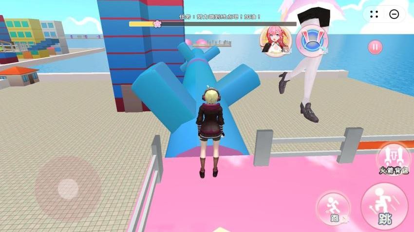 樱校逃离巨人酷跑游戏