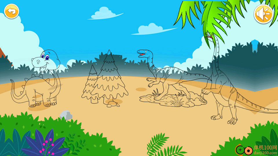 宝宝恐龙涂色本最新版