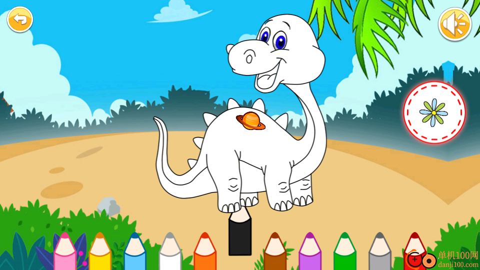 宝宝恐龙涂色本最新版