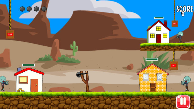 弹弓僵尸战争游戏(Angry zombies)v2.0.0.3 1