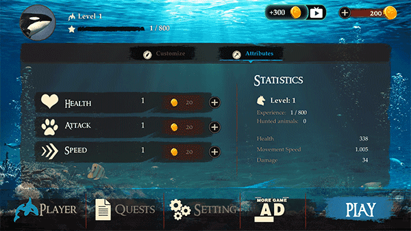 虎鲸模拟器游戏(The Killer Whale)v1.2.2 1