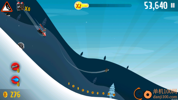 滑雪大冒险游戏