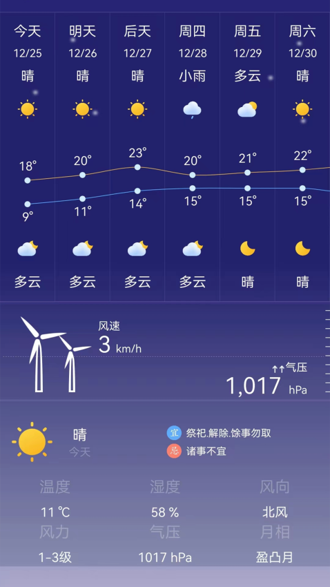 24小时天气预报免费版软件v1.2.3 3