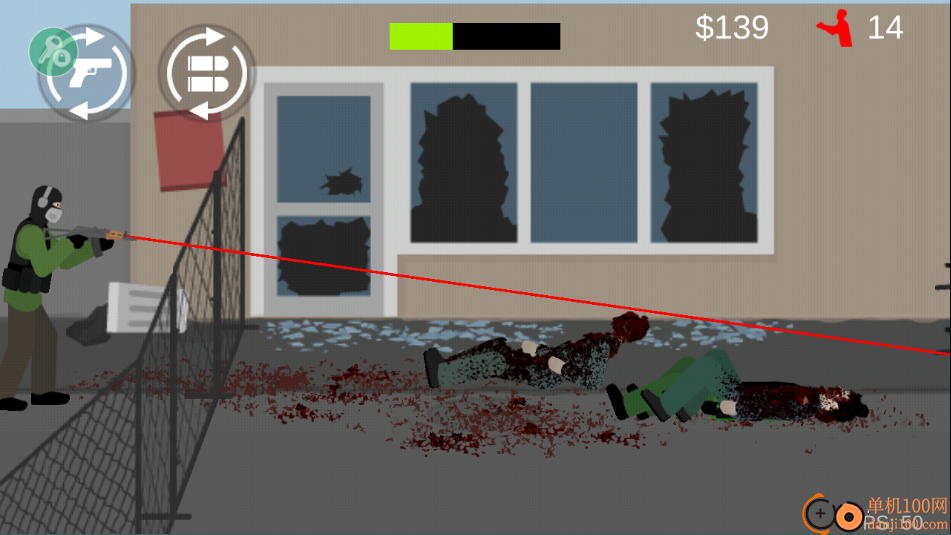 射杀平面僵尸游戏