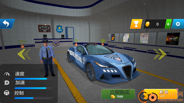 真实警车驾驶模拟游戏
