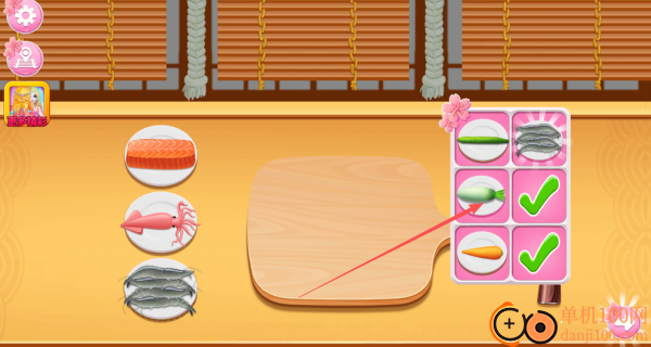 烹饪寿司卷游戏