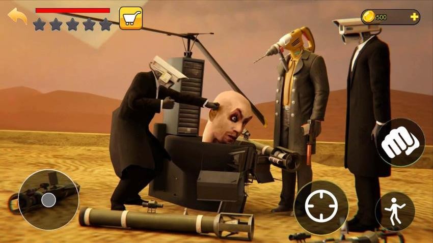 马桶人大战时钟人游戏v1.0 1