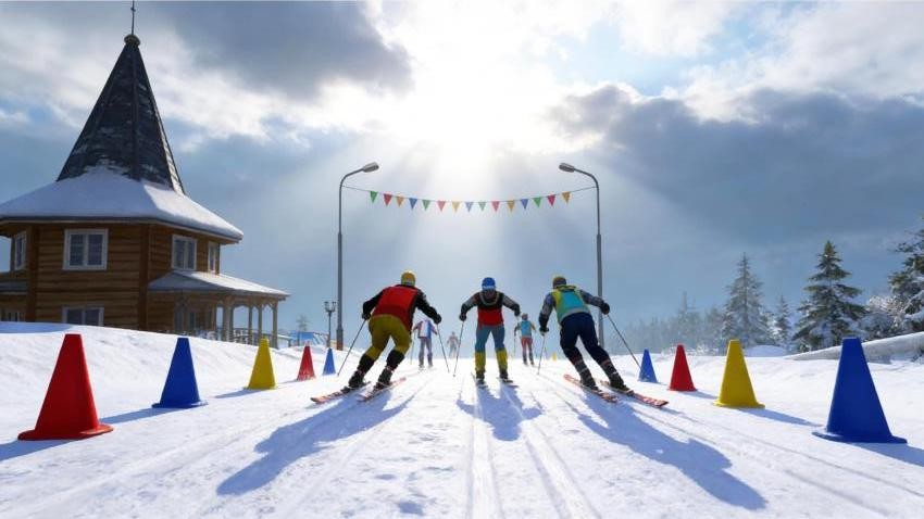 雪山滑雪冲刺游戏v1.0.0 4