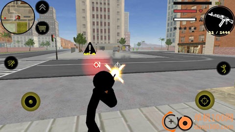 火柴人绳索城市对决游戏