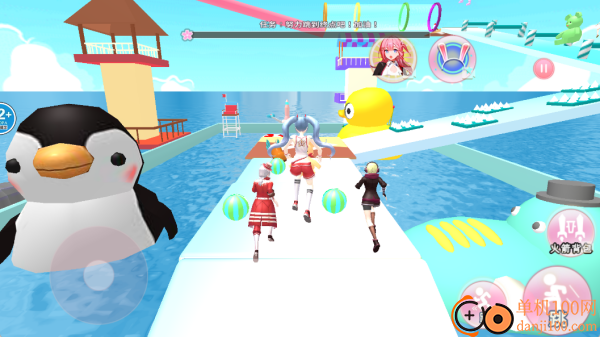 樱校男女生向前冲游戏