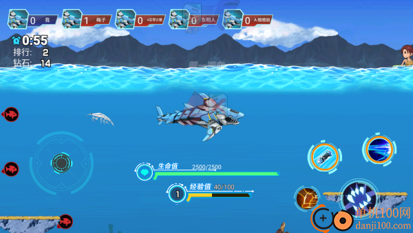 深海机甲鲨鱼进化游戏