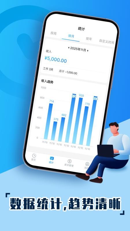 手机安心记工最新版v1.0.0 2